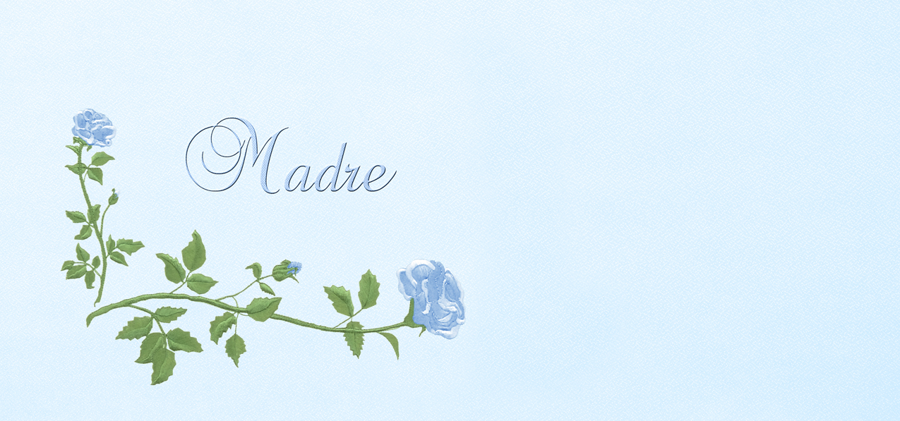 P 503 BL BL Corner Rose Madre Blue Blue Faux